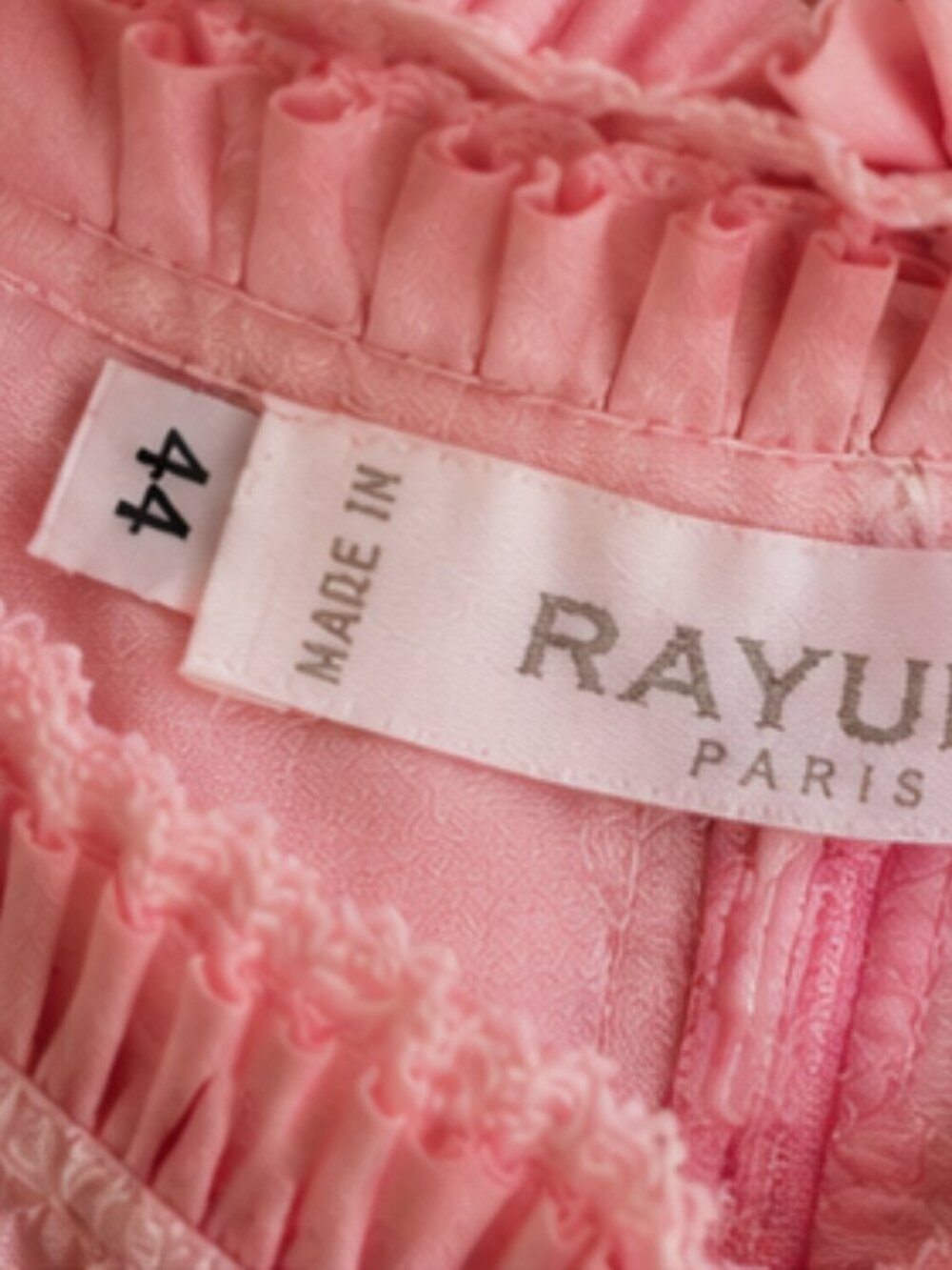 Vintage Rayure Paris Pink Textured Camisole Made in France Y2K Coquette Top - Picture 3 of 8